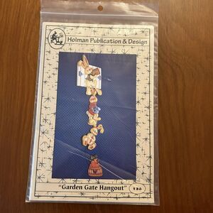 Holman Publication & Design #136 Garden Gate Hangout Pattern/Instructions Vtg